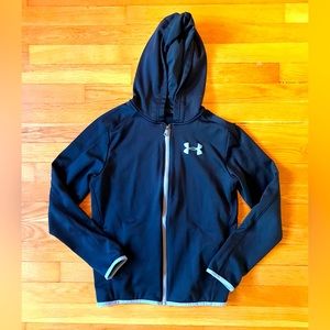 Youth black zip up hoodie